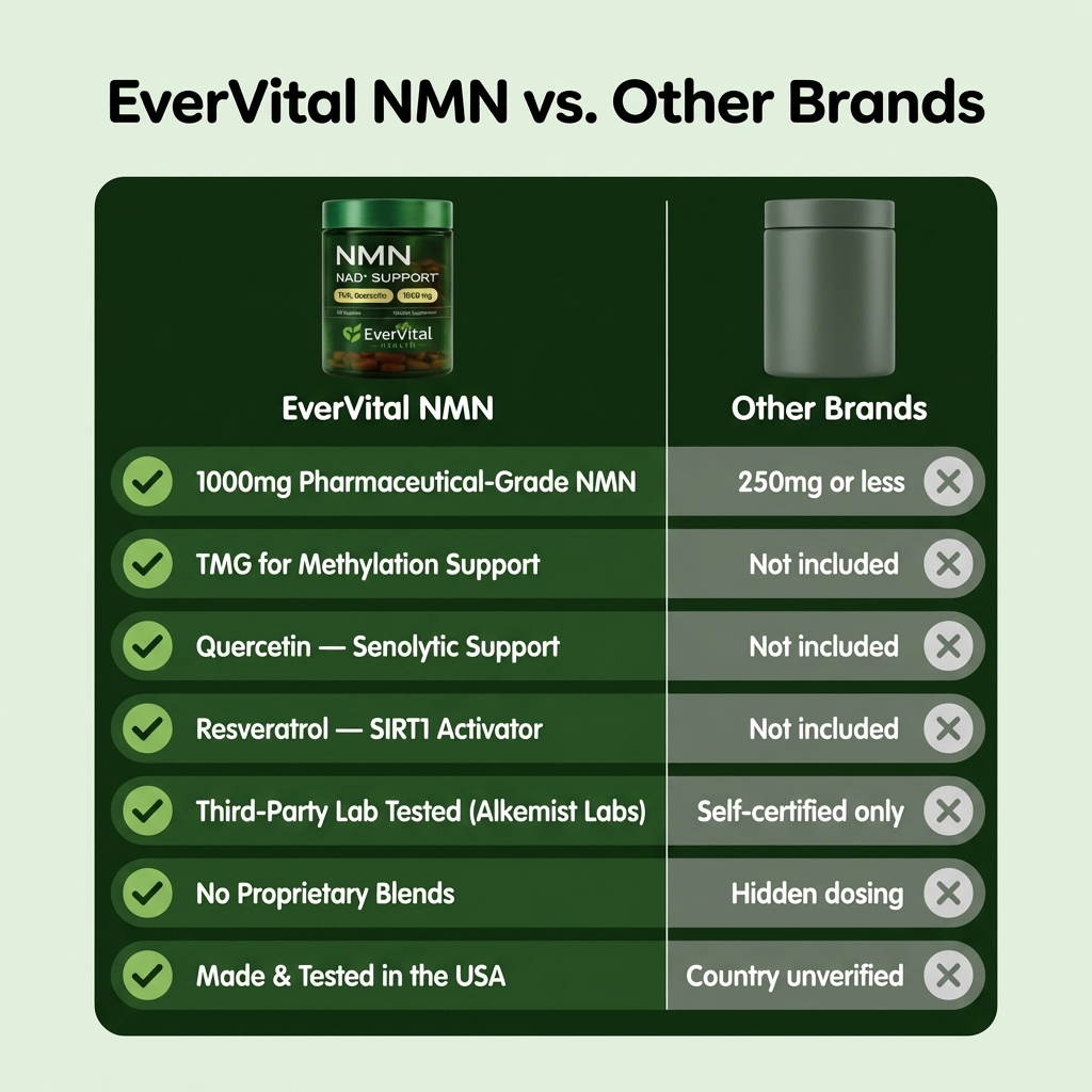 EVERVITAL NMN 4-IN-1 COMPLEX: THE COMPLETE NAD+ SUPPORT FORMULA